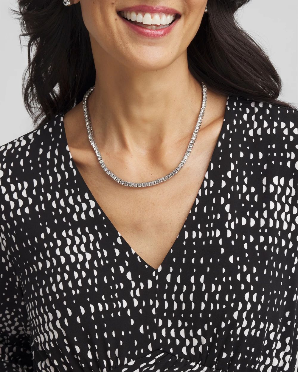 Silver Tennis Necklace