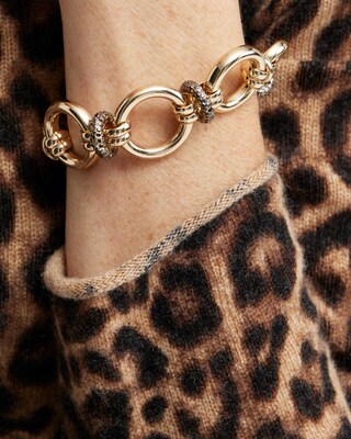 Gold Tone Links Bracelet