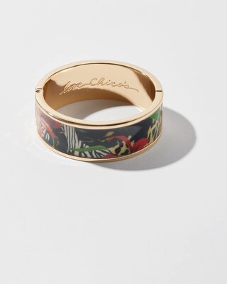 Mixed Print Bangle Bracelet