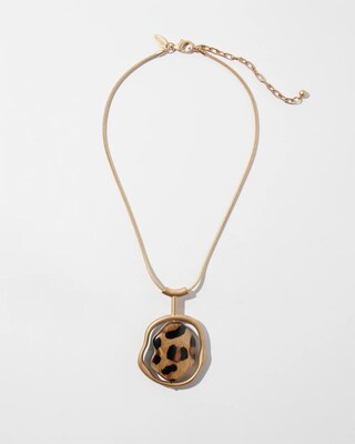 Animal Print Modern Pendant Necklace