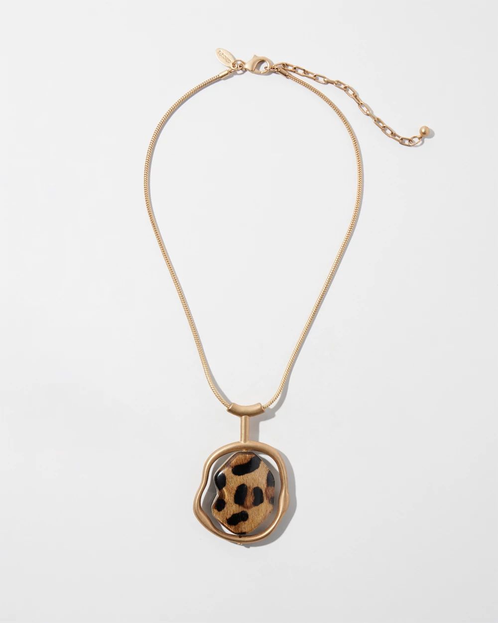 Animal Print Modern Pendant Necklace