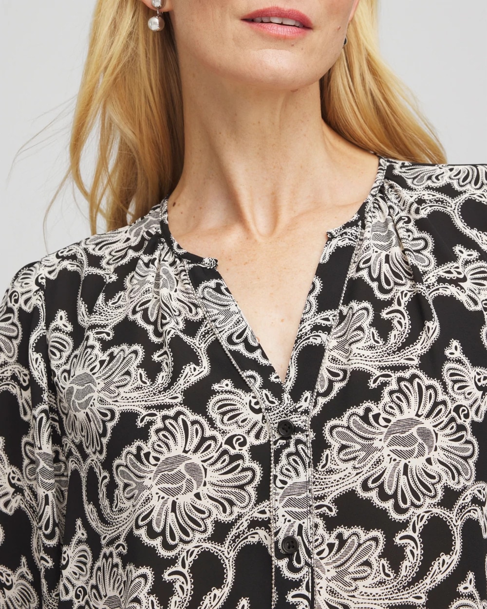 Caviar Bead Georgette Blouse