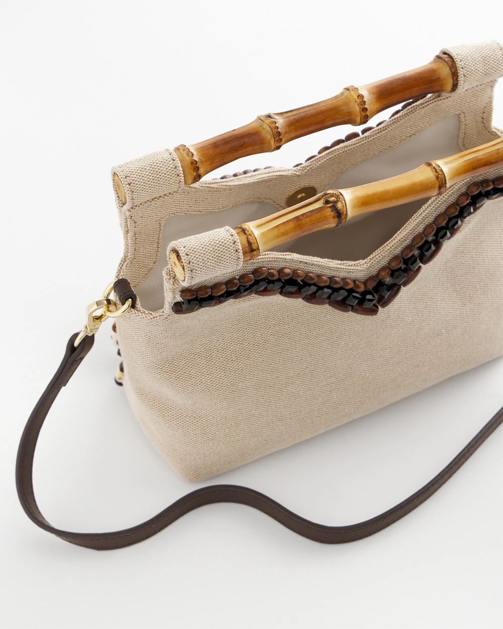 Beaded Bamboo Handbag