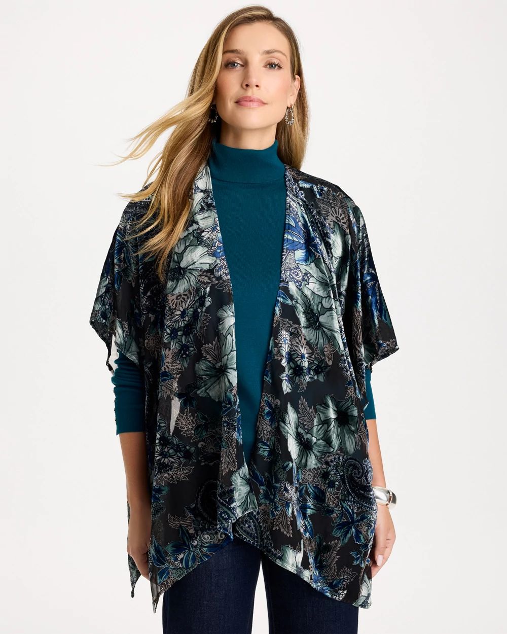 Woven Burnout Ruana