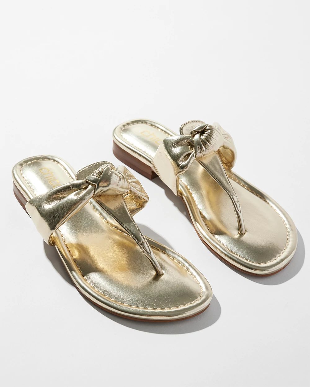 Knotted Thong Sandals