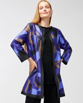 Travelers Collection Abstract Crushed Jacket