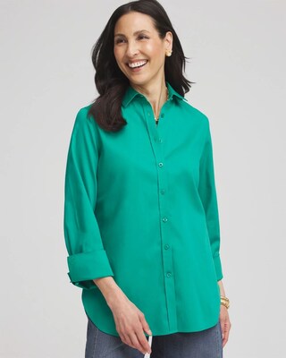 No Iron™ 3/4 Sleeve Stretch Shirt