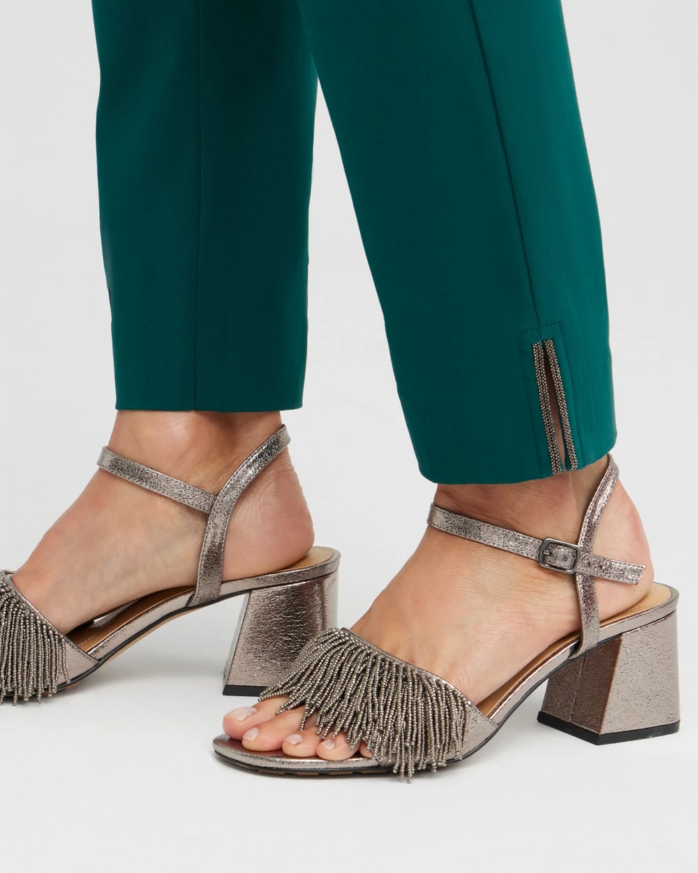 Brigitte Beaded Detail Ankle Pants