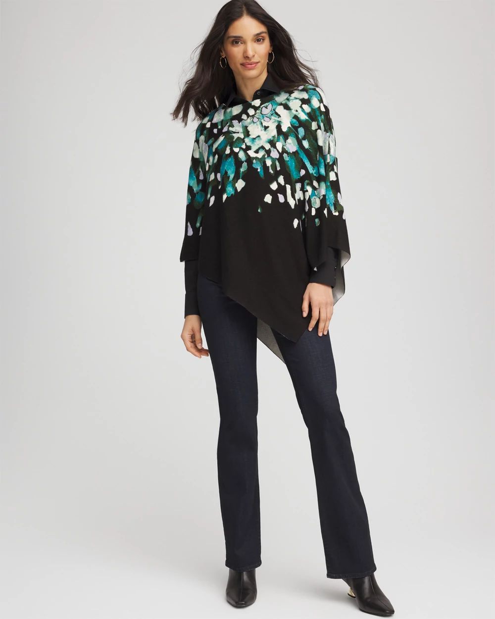 Convertible Knit Boatneck Poncho