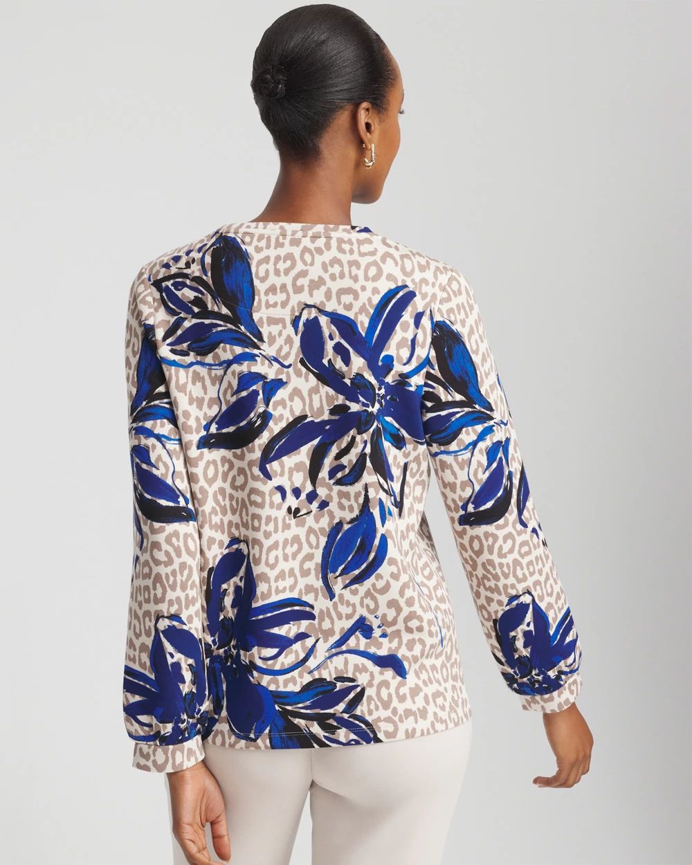 Zenergy® Scuba Animal Print Top