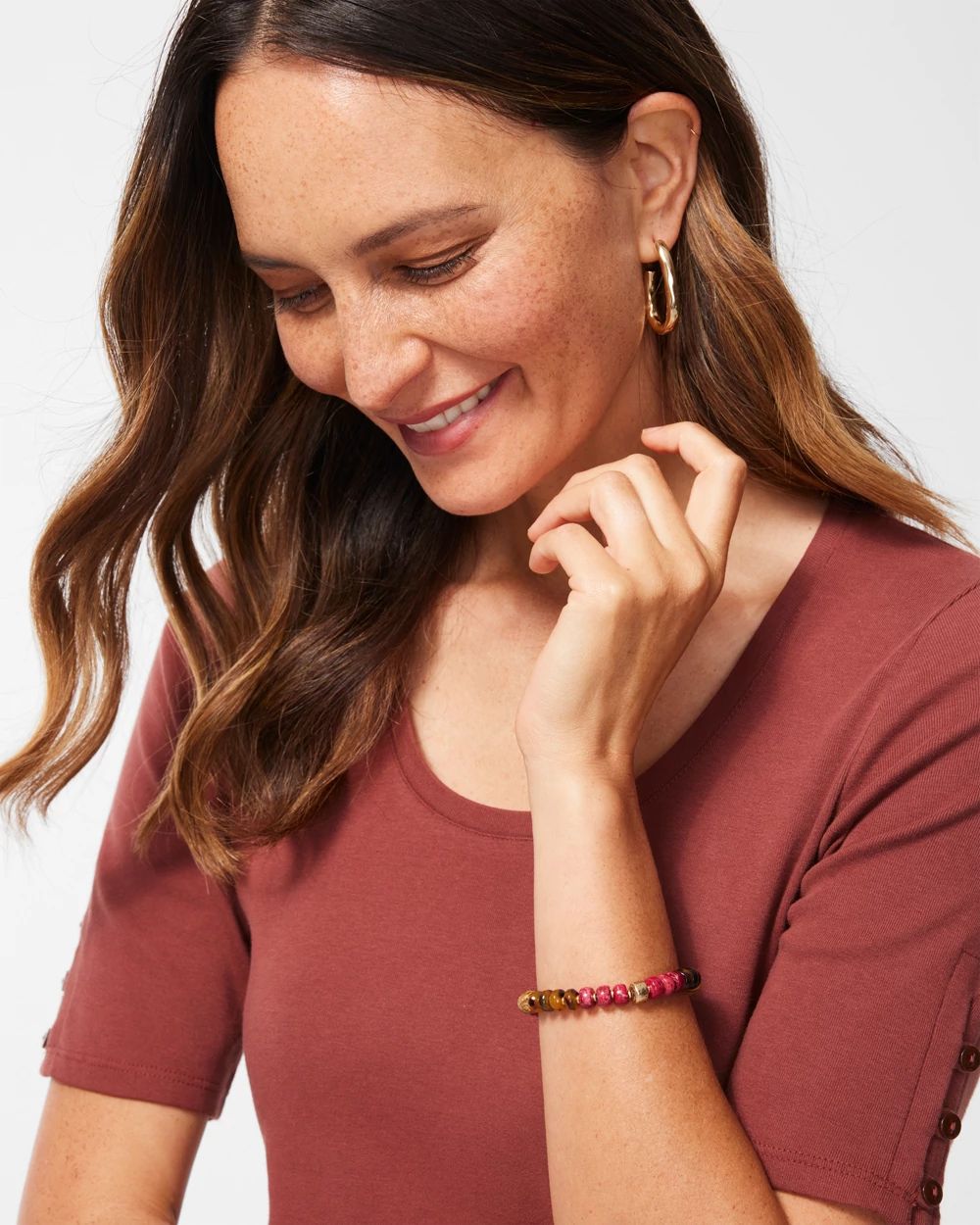 Pink Stretch Bracelet