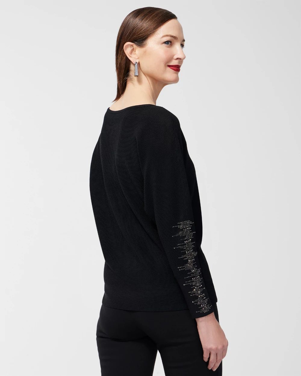 Studded Detail Pullover Sweater