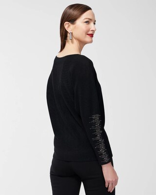 Studded Detail Pullover Sweater