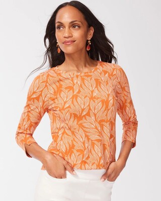 Foliage 3/4 Sleeve Perfect Tee