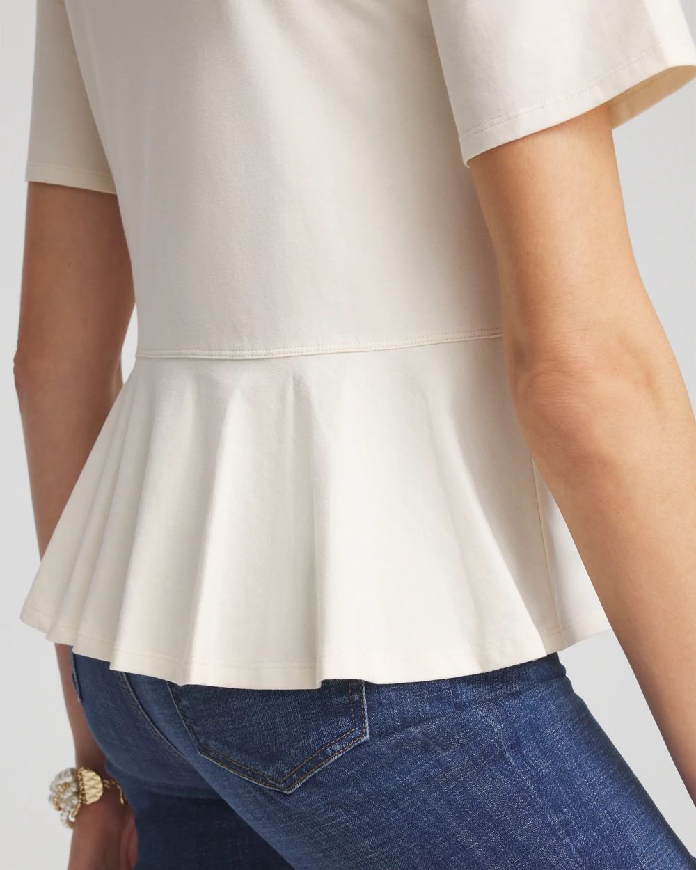 Peplum Back Tee
