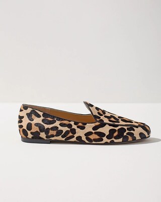 Leopard Print Haircalf Flats