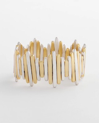 Mixed-Metal Stretch Bracelet