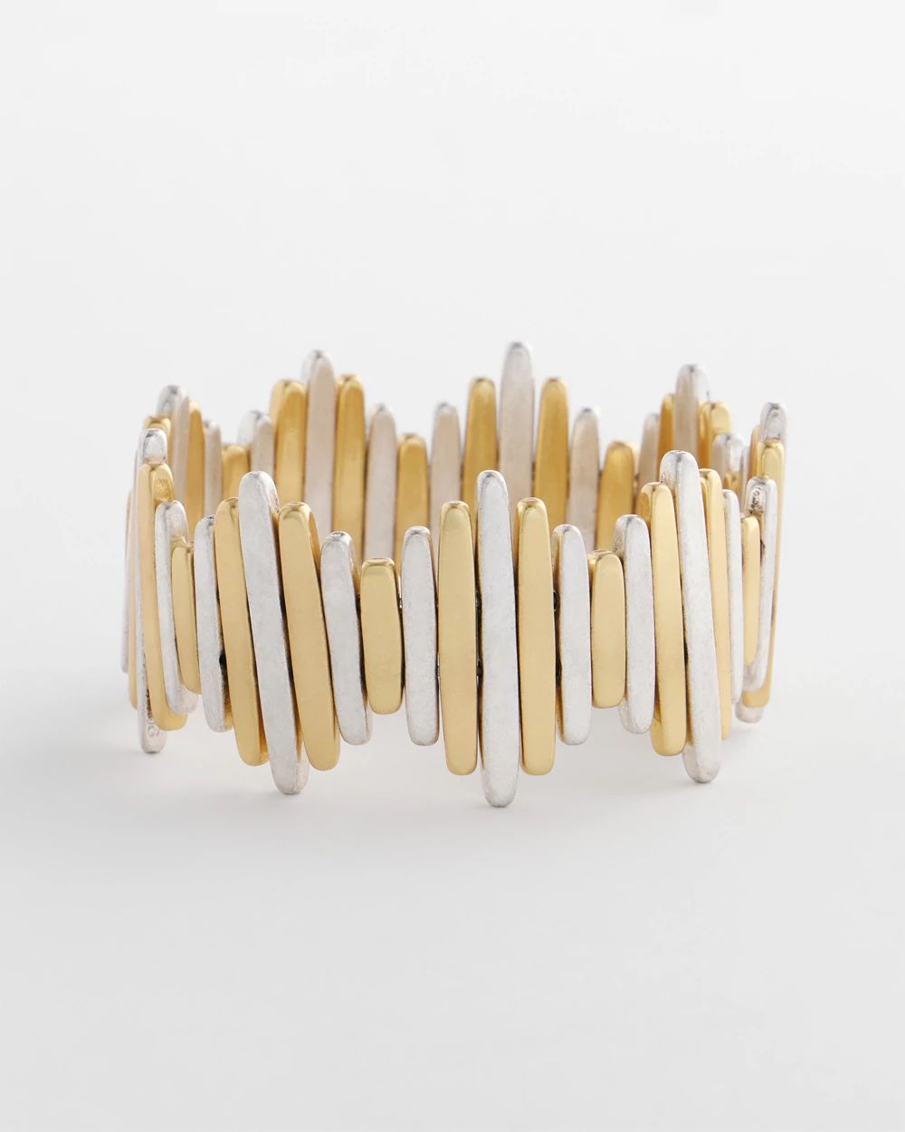 Mixed-Metal Stretch Bracelet