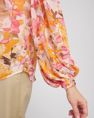 Split-Neck Blouse click to view larger image.