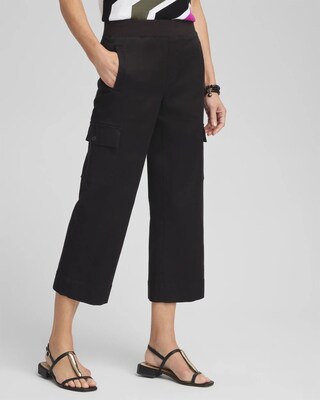 Cargo Straight Leg Cropped Pants