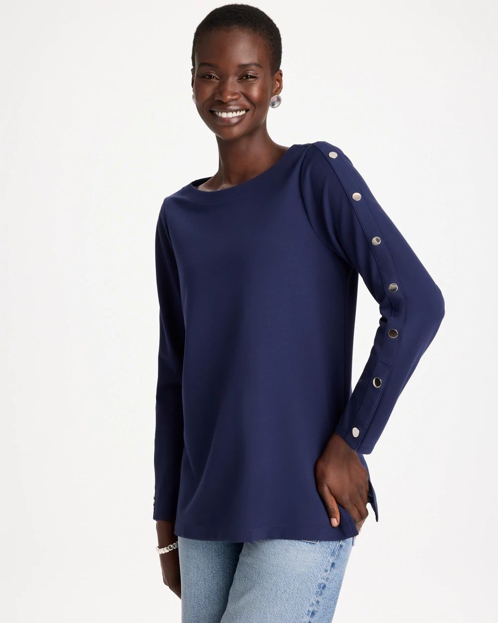 Ponte Cotton Button Tunic