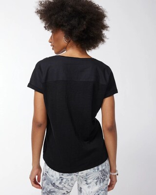 Linen Seamed Tee