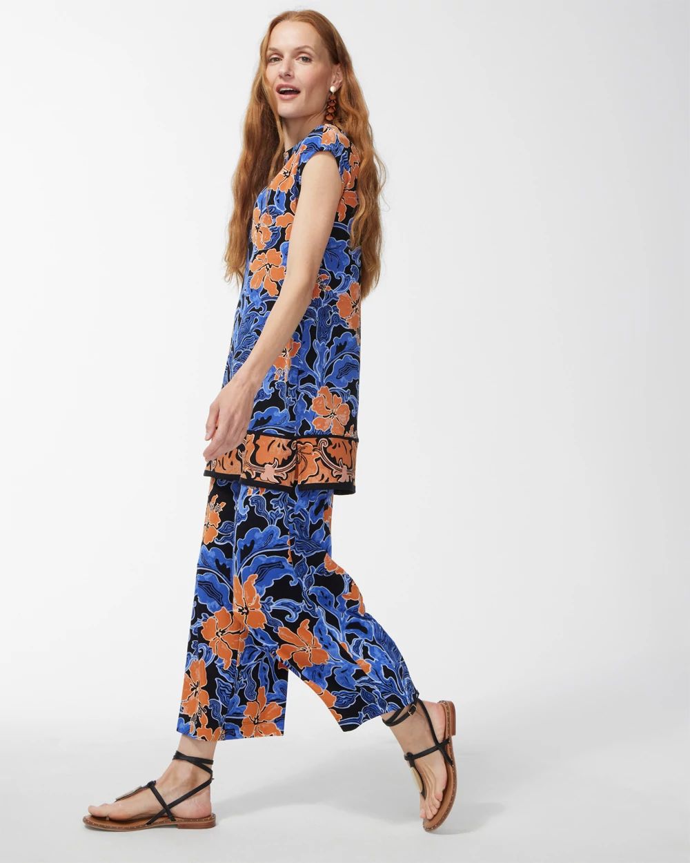 Travelers Floral Print Tunic