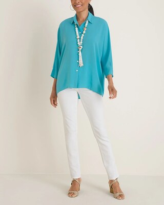 Sheer Collared Shirt