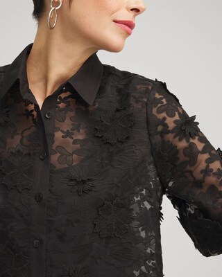 Lace Applique Shirt