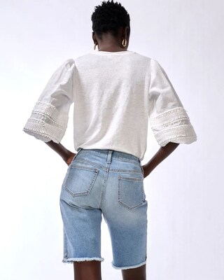 Girlfriend Fray Hem Shorts