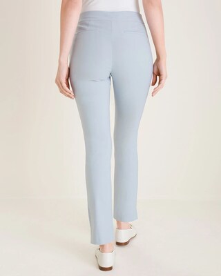 So Slimming Brigitte Slit-Hem Ankle Pants