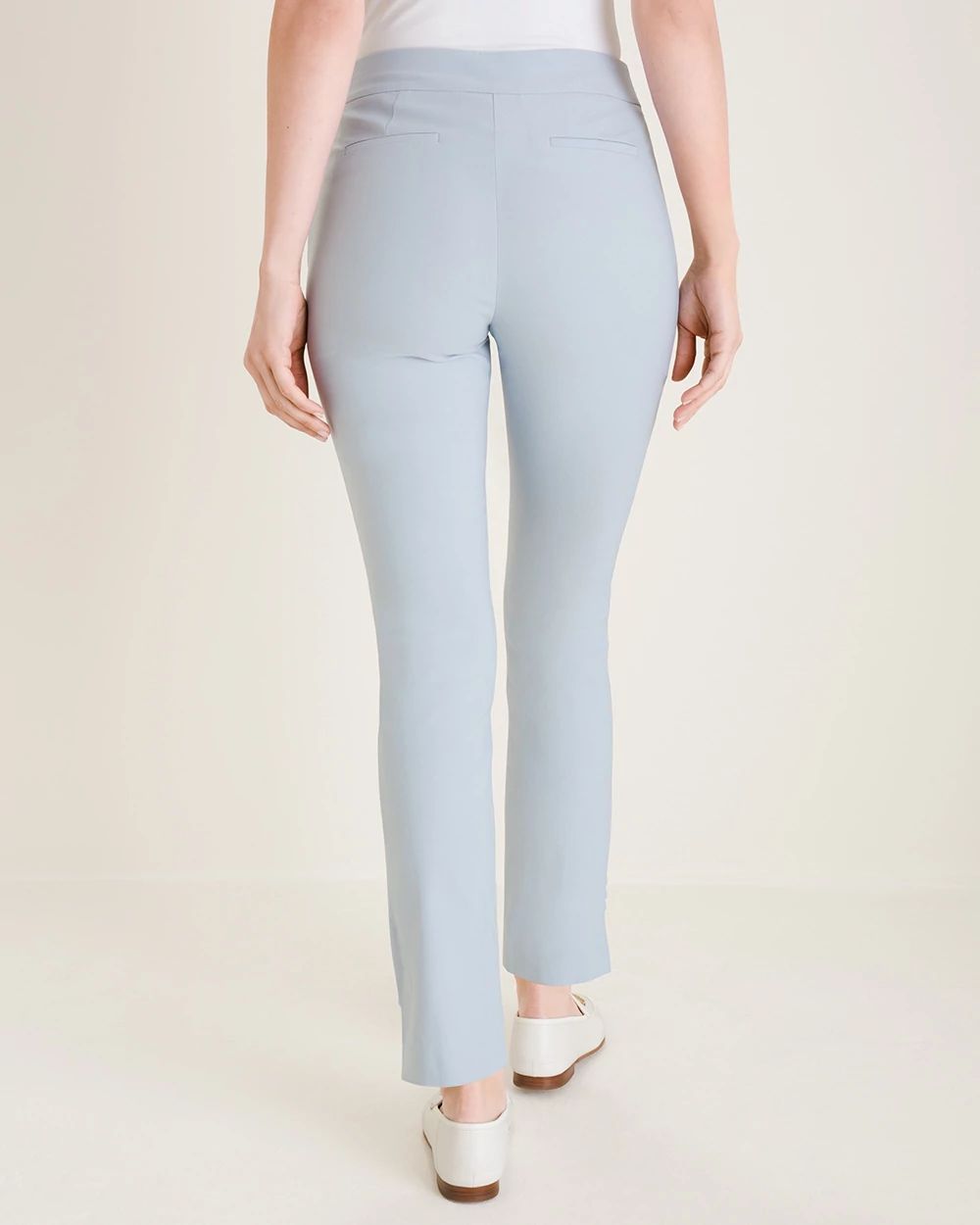 So Slimming Brigitte Slit-Hem Ankle Pants