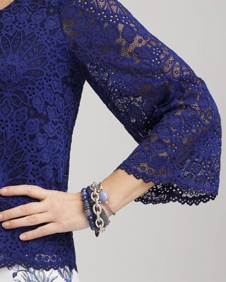 Scalloped Hem Lace Top click to view larger image.