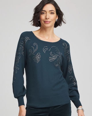 Heatset Embroidered Pullover