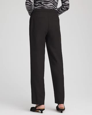 Textured Straight Tapered Ankle Pants click to view larger image.
