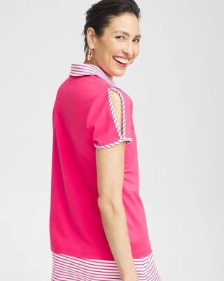 Zenergy® UPF Knit Cutout Tee click to view larger image.