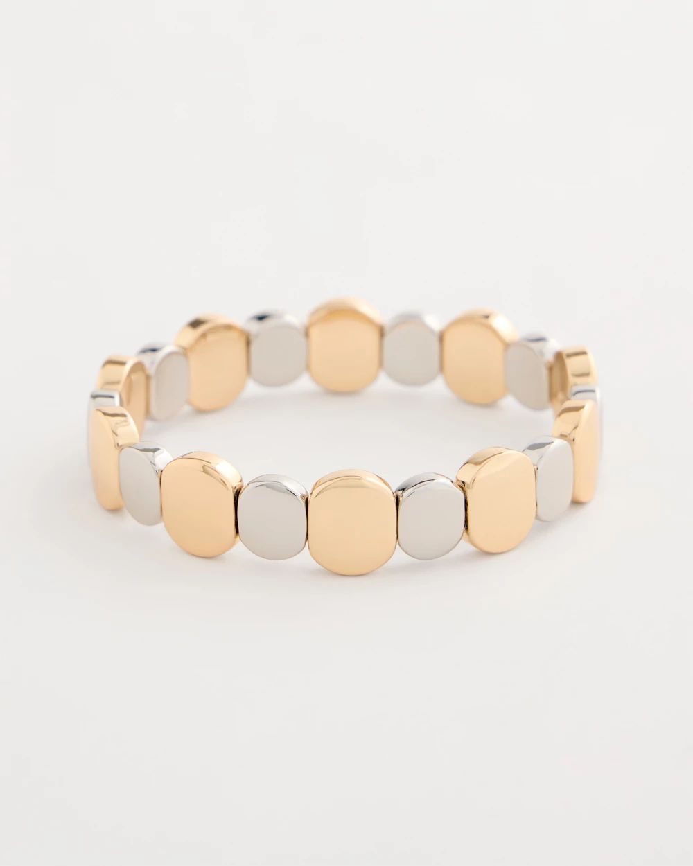 Mixed Metals Glam Stretch Bracelet