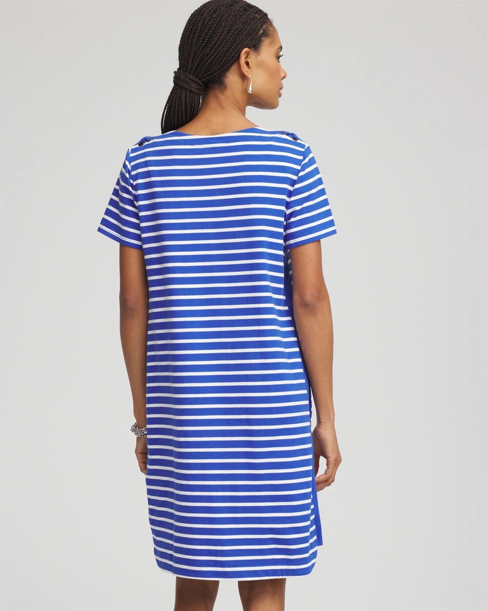 Zenergy® UPF Lace-Up Stripe Dress