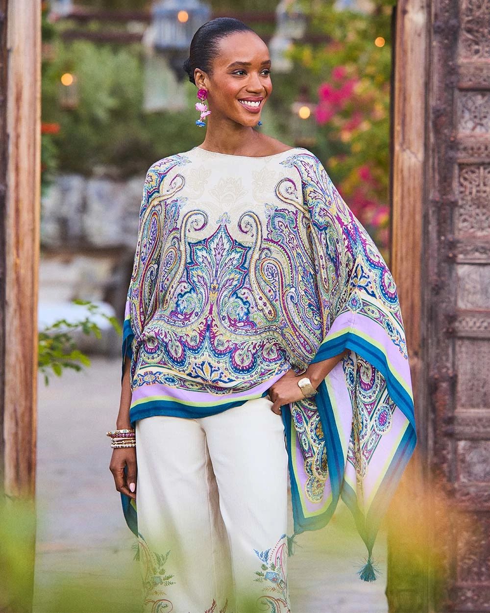 Printed Poncho