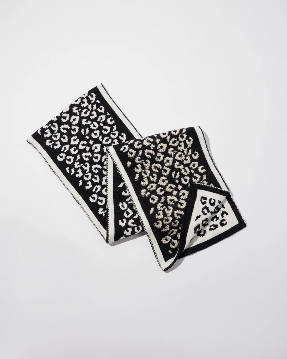 Jacquard Animal Print Scarf