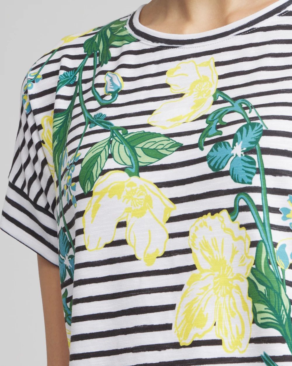 Zenergy® Scoop Neck Floral Tee