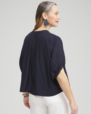 Pintuck Dolman Sleeve Shirt