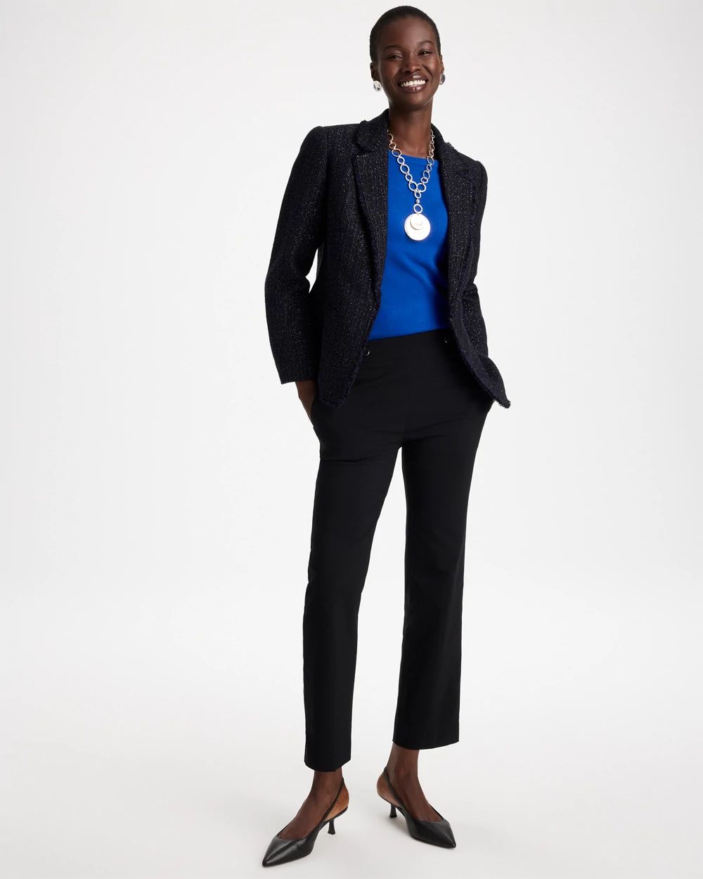 Brigitte™ Tab Straight Ankle Pants