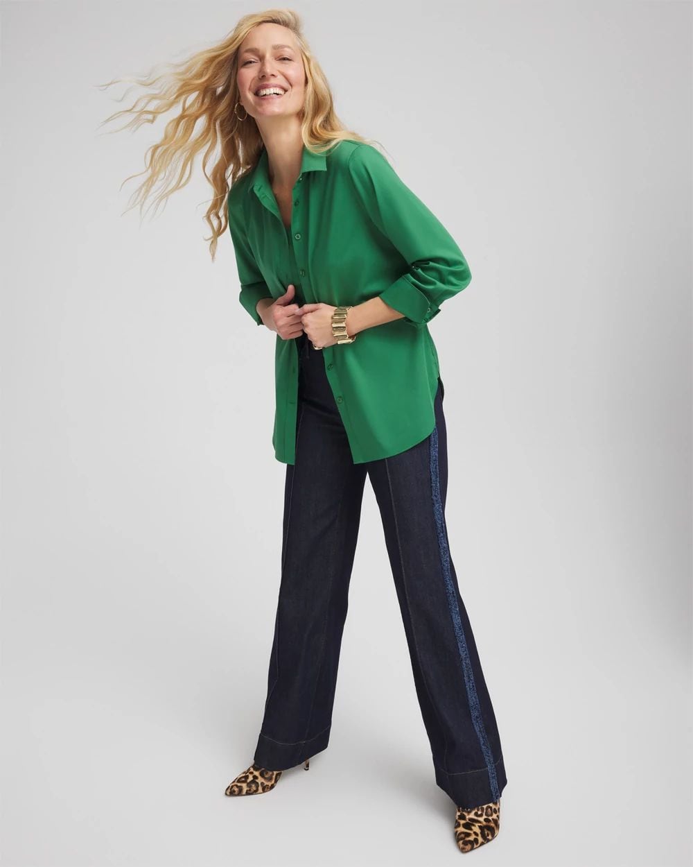 No Iron™ Stretch Shirt click to view larger image.