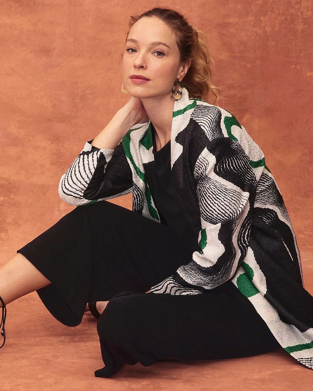 Travelers Collection Geo Crushed Jacket