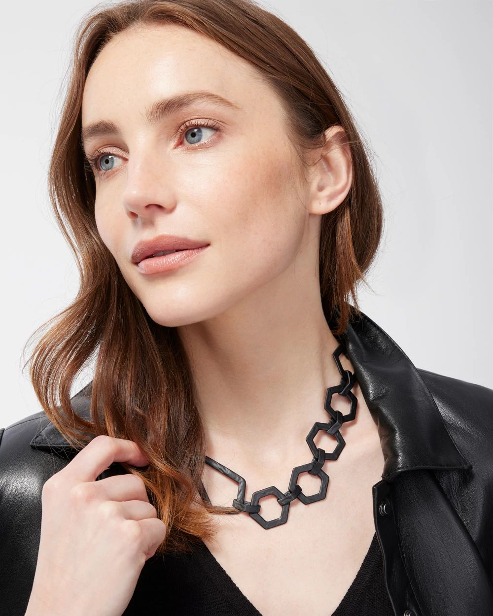 Black Bib Necklace