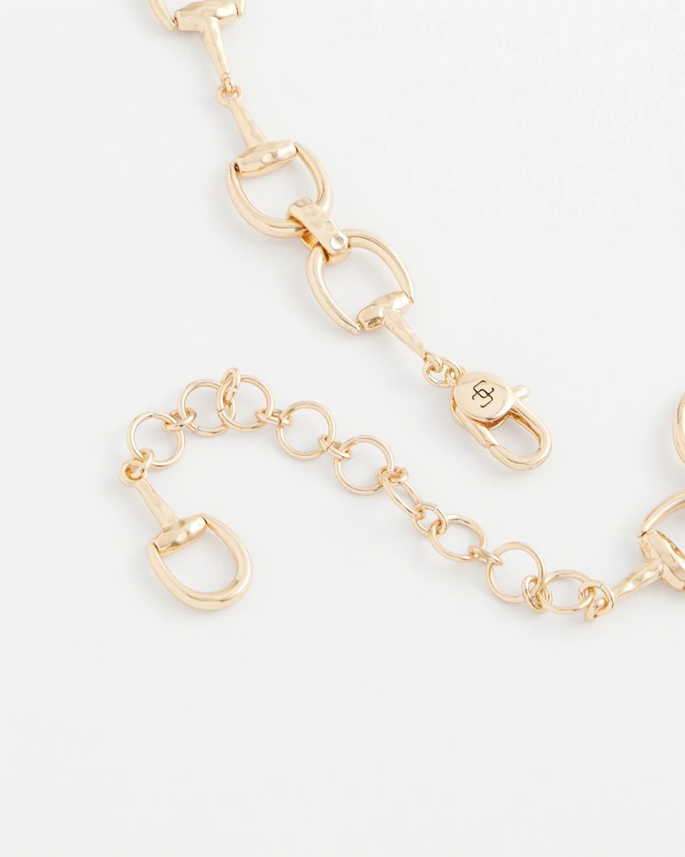 Equestrian Horsebit Short Link Necklace