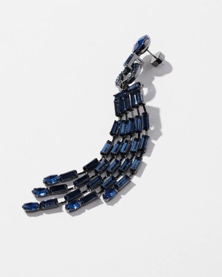 Blue Glitz Duster Earrings