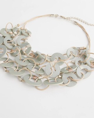 Leather Bib Necklace