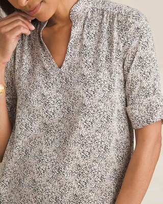 Printed Sandwashed Satin Dress